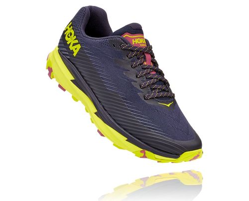 Hoka One One Dame Torrent 2 Trail Løpesko Deep Well/Evening Primrose Norge-02NPK